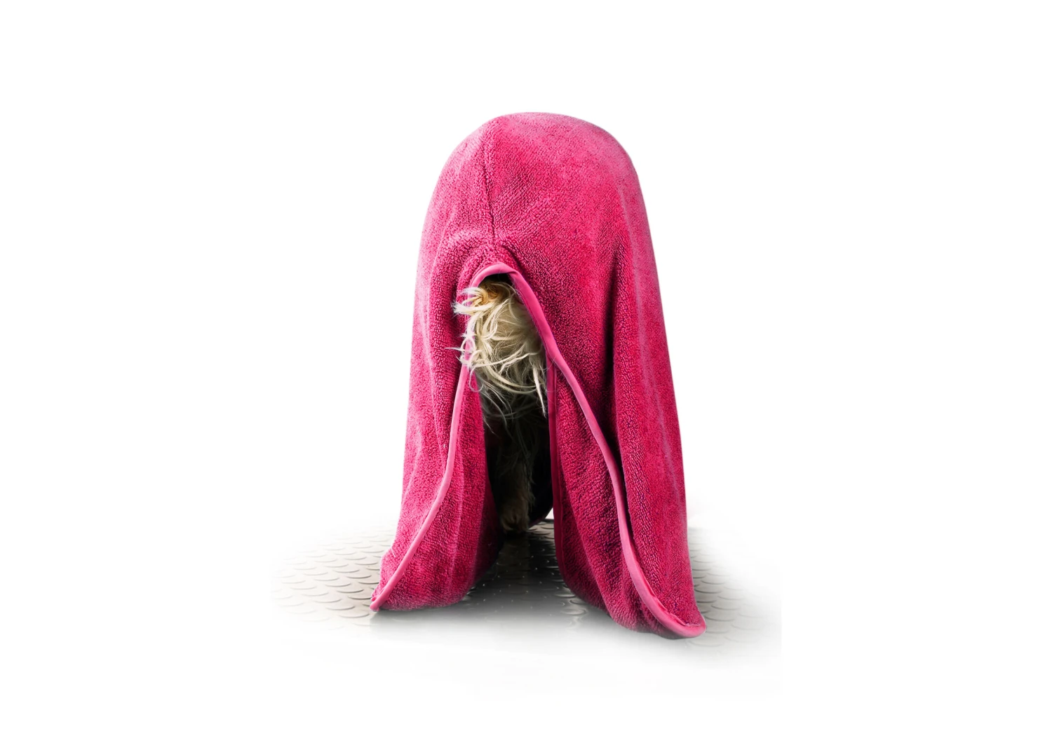 Show Tech+ Dry Dude Medium Hot Pink Bathrobe 2 Show Tech+ Dry Dude Medium Hot Pink Bathrobe - Image 2