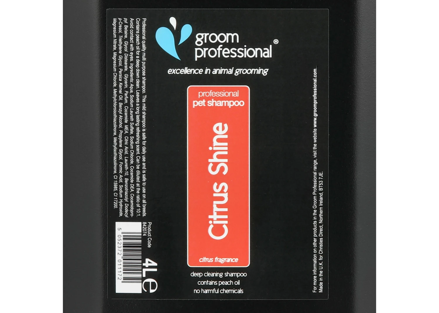 Groom Professional Citrus Shine Shampoo 4 L 2 Groom Professional Citrus Shine Shampoo 4 L - Image 2