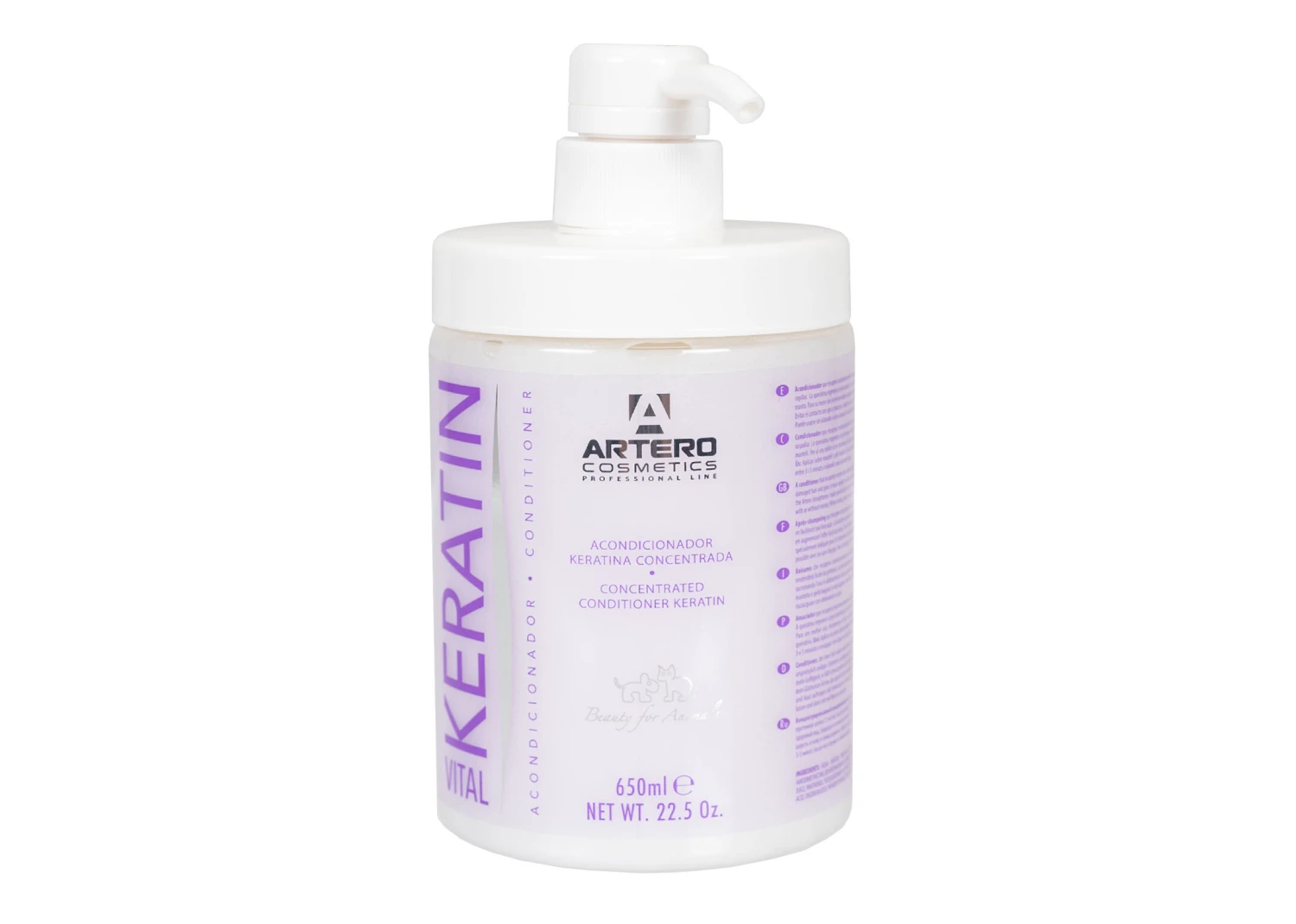 Artero Keratin Vital + Pump 650 Ml Conditioner 1 Artero Keratin Vital + Pump 650 Ml Conditioner