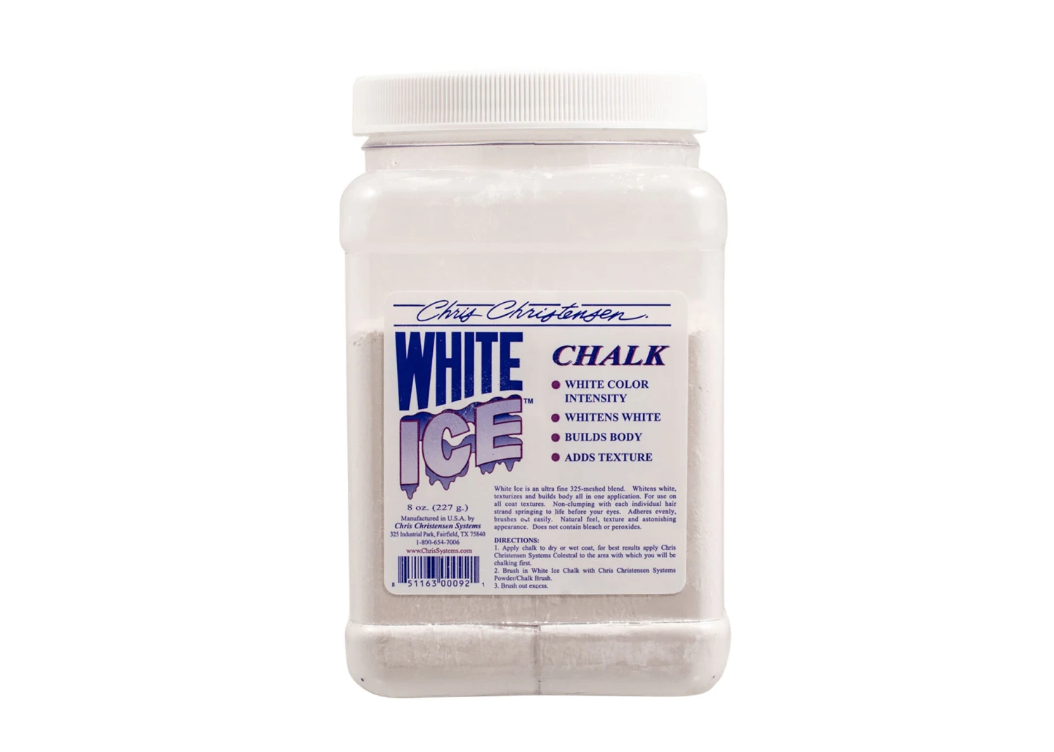 Chris Christensen Systems White Ice Chalk 225 Gr Whitening & Texturizing Chalk 1 Chris Christensen Systems White Ice Chalk 225 Gr Whitening & Texturizing Chalk